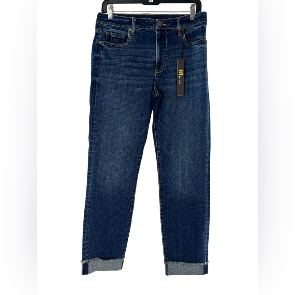 NWT Kut From the Kloth Mid-Rise Crop Cuff Women's Blue Jeans